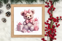 Pink Tis The Season Christmas Sublimation, Christmas Clipart Product Image 3