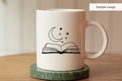 Book With Moon And Stars SVG Product Image 3