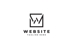 Website Letter W Square Logo Design Vector Template Product Image 3