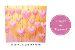 Pastel Love Tumbler Design, Valentine&#039;s Day Tumbler PNG Product Image 3