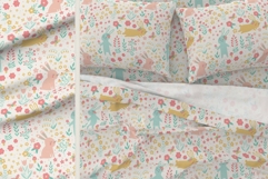 Bunny Floral Seamless Pattern Product Image 3