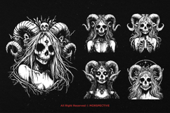 10 Bundle Dark Art Nymph Girl Fairy Mystical Elf Gothic Horn Product Image 5