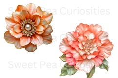 Flowers, Ephemera, PNG, Junk Journal, clipart Product Image 3