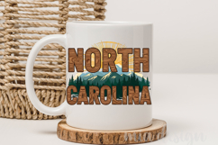 North Carolina State PNG, Blue Ridge Mountains Sublimation Product Image 3