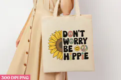 Don t worry, bee a hippie PNG, Sunflower Sublimation PNG Product Image 3