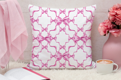 Pink Ribbon Bow Seamless Pattern, Digital Paper Product Image 3