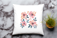 Poppy Anemone Floral Watercolor Clipart Sublimation PNG Product Image 3