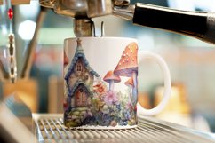 Watercolor Mushroom Village Wrap Sublimation Design Product Image 3
