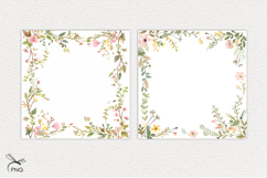 Floral digital paper, background clipart Product Image 3