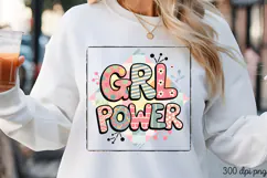 GRL POWER PNG, Girl Power sublimation PNG Product Image 3