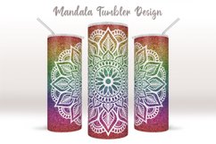 Mandala Tumbler Sublimation, Skinny Tumbler 20 Product Image 4