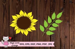 Summer Sunflower Doodle Alphabet Sublimation png Product Image 4