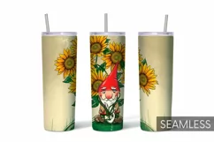 Sunflowers Tumbler Sublimation | 20 oz | Taper | Straight Product Image 1