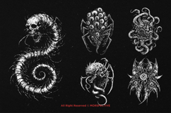 10 Bundle Dark Art Parasite Death Plague Infection Monster Product Image 5