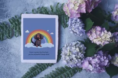 Dachshund sympathy card, Dog condolence cards, Pet loss card Product Image 2