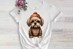 Christmas Dogs Sublimation Clipart, Christmas Dog Clipart Product Image 3