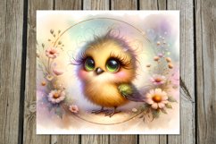 Rainbow birds | 4 skinny tumbler Sublimation designs PL Product Image 3