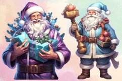 Christmas Purple Santa Claus Bundle, Christmas Bundle Product Image 4