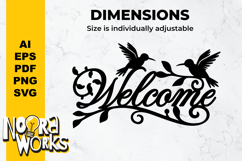 Welcome Sign Laser Cut SVG Product Image 3