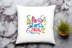 2026 Party Watercolor Clipart PNG Product Image 3