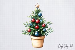 Cozy Christmas Houseplant Clipart Bundle PNG Product Image 4