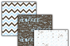 coffee digital papers, Coffee pattern, Coffee printables. Product Image 2