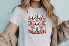 Furry Valentine PNG, Valentine’s Day Sublimation PNG Product Image 3