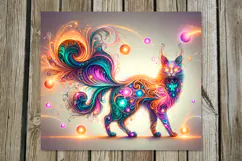 Mystic cat | 4 Skinny tumbler sublimation designs PL Product Image 3