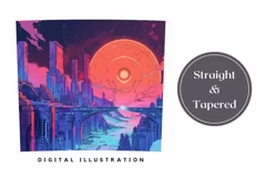 Neon Space Tumbler Wrap, Galaxy Tumbler Sublimation Design Product Image 3