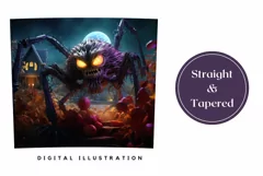 3D Halloween Monster Tumbler Wrap, Halloween Tumbler Wrap Product Image 3