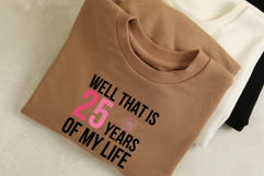 Birthday SVG PNG Canva Template | Funny &quot;Years Of My Life Product Image 2