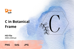 Botanical Frame Monogram Product Image 1