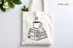 Hand Drawn Coffee And Books SVG Product Image 3