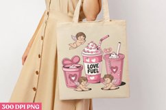 Love fuel PNG, Coffee Valentines day Sublimation PNG Product Image 3