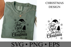 Just a girl who loves Christmas Svg | Christmas | Shirt Svg Product Image 3