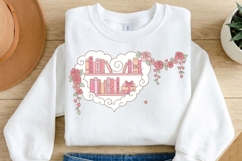 Book Lover Coquette Clipart PNG SVG, Romantic Pink Books Product Image 3