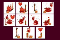 Valentine Day Hand Drawn Elements A set of vintage Product Image 2