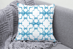 Blue Ribbon Bow Seamless Pattern, Digital Paper Product Image 3