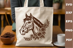 Horse Head Design, Cutting board SVG, Laser cut, Cricut Product Image 3