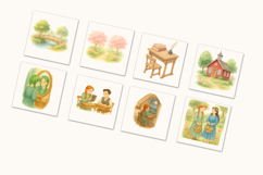 Anne of Green Gables Watercolor Clipart, Anne Shirley Product Image 2