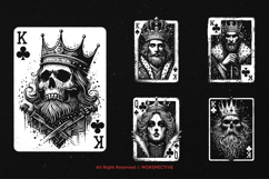10 Bundle Dark Art Club Card King Queen Love Skull Playing Product Image 5