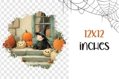 Halloween Pumpkins PNG, Vintage Halloween Pumpkins T-Shirt Product Image 3