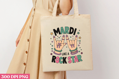 MARDI LIKE A ROCK STAR PNG, Mardi Gras Sublimation PNG Product Image 3