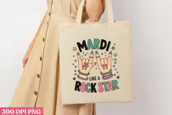 MARDI LIKE A ROCK STAR PNG, Mardi Gras Sublimation PNG Product Image 3