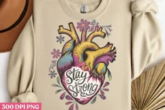 Stay Strong PNG, Motivational Sublimation PNG Product Image 3