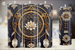 Lotus Dream CatcherTumbler Sublimation, 20 oz PNG Product Image 3