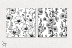 Floral digital paper, background clipart Product Image 3