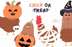 Cute Halloween Chicken Clipart Bundle Product Image 2