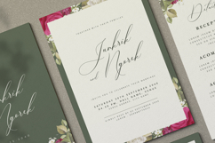 beautiful wedding card invitation with roses flower Product Image 3