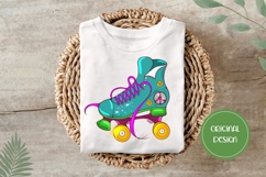 Hand Drawn Roller Skates Illustration, Summer Roller Skates Product Image 3
